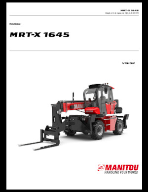 Teleskopen mit Oberwagen Manitou MRT-X 1645