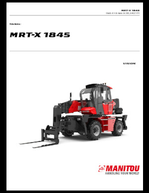 Teleskopen mit Oberwagen Manitou MRT-X 1845