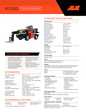 Teleskopen mit Oberwagen JLG R13100