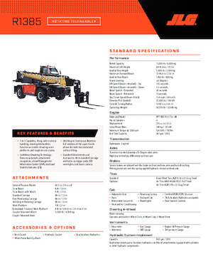 Teleskopen mit Oberwagen JLG R1385