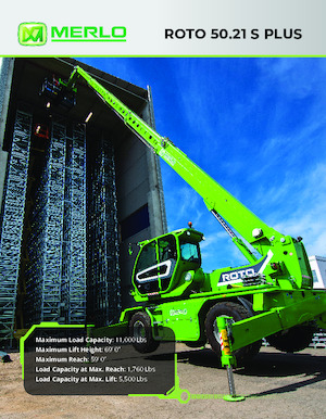 Teleskopen mit Oberwagen Merlo Roto 50.21 S PLUS