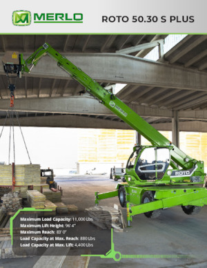 Teleskopen mit Oberwagen Merlo Roto 50.30 S Plus