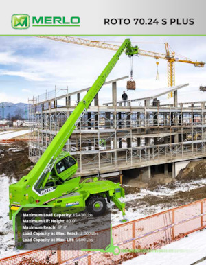 Teleskopen mit Oberwagen Merlo Roto 70.24 S PLUS