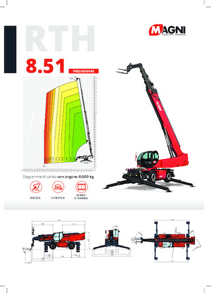 Teleskopen mit Oberwagen MAGNI RTH 8.51