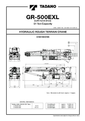 RT-Krane Tadano GR-500EXL
