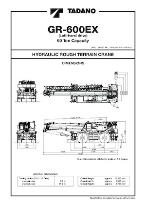 RT-Krane Tadano GR-600EX-3