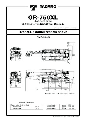 RT-Krane Tadano GR-750XL-3