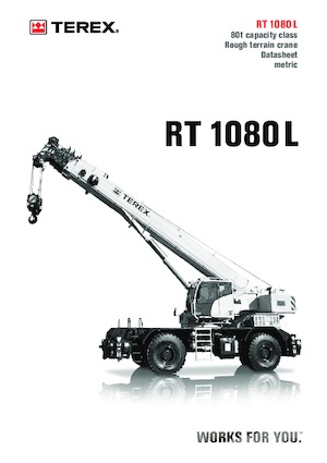 RT-Krane TEREX CRANES RT 1080 L