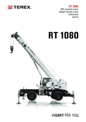 RT-Krane TEREX CRANES RT 1080