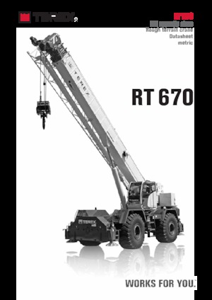 RT-Krane TEREX CRANES RT 670