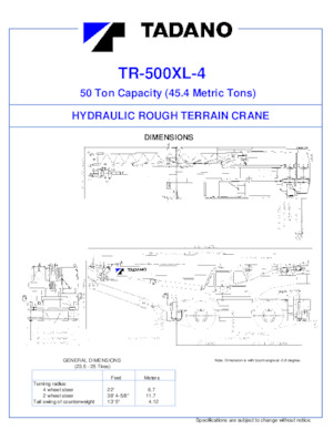 RT-Krane Tadano TR-500XL-4