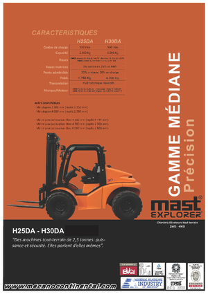 Geländestapler Mast Explorer H 25 DA