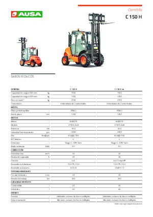 Geländestapler Ausa C 150 H
