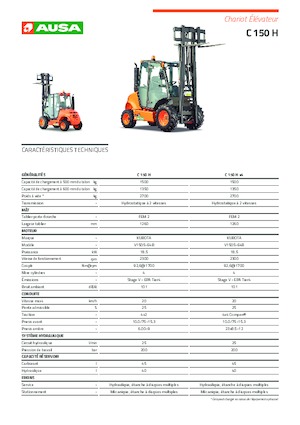 Geländestapler Ausa C 150 H