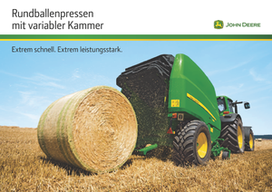 Rundballenpressen John Deere 864