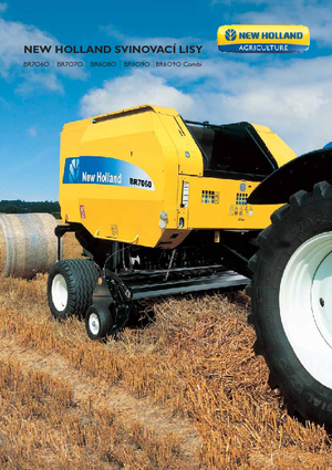 Rundballenpressen New Holland BR7070 Raffer