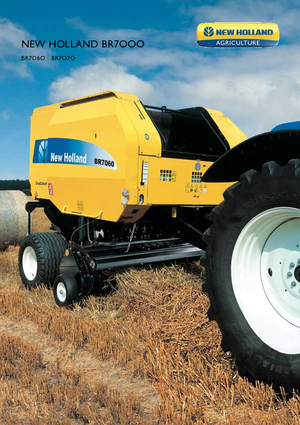 Rundballenpressen New Holland BR7070 Raffer