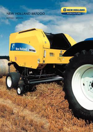 Rundballenpressen New Holland BR7070 Raffer
