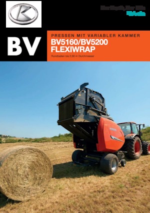 Rundballenpressen Kubota BV5160 SC 14