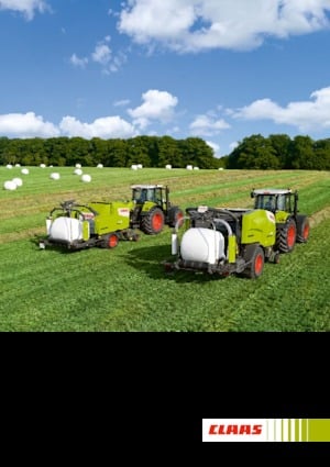 Rundballenpressen Claas Rollant 455 RC Uniwrap 