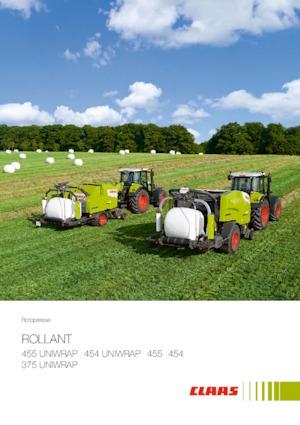 Rundballenpressen Claas Rollant 455 RC Uniwrap 