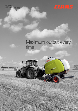 Rundballenpressen Claas Variant 365 RC Pro