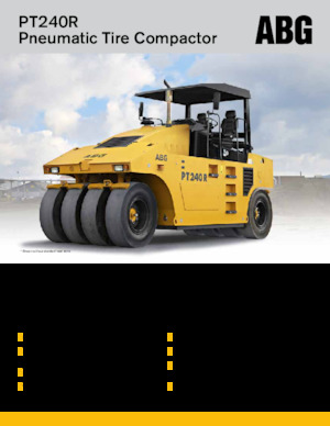 Gummiradwalzen Volvo ABG PT240R 