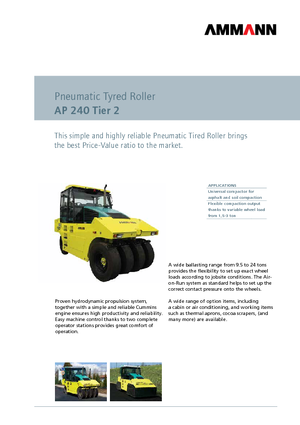 Gummiradwalzen Ammann AP 240 T2