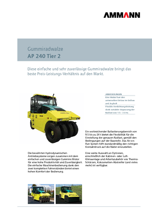 Gummiradwalzen Ammann AP 240 T2