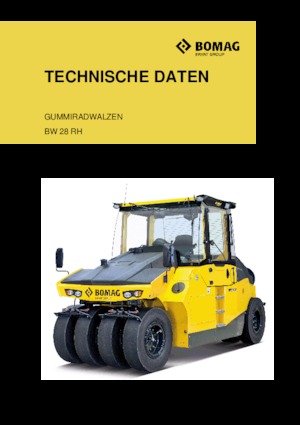 Gummiradwalzen Bomag BW 28 RH