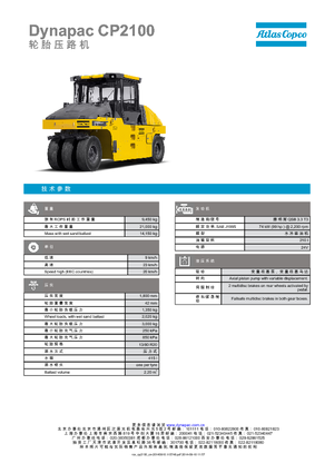 Gummiradwalzen Dynapac CP 2100