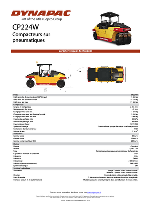 Gummiradwalzen Dynapac CP 224 W