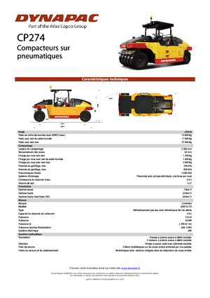 Gummiradwalzen Dynapac CP 274