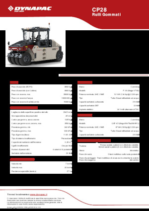 Gummiradwalzen Dynapac CP28