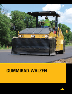 Gummiradwalzen Caterpillar CW16