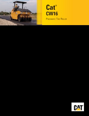 Gummiradwalzen Caterpillar CW16