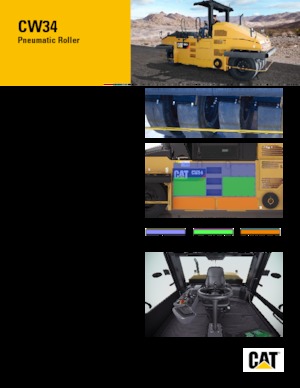 Gummiradwalzen Caterpillar CW34