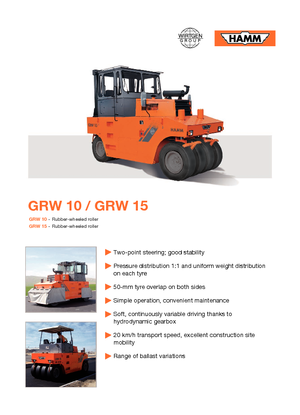 Gummiradwalzen Hamm GRW 15