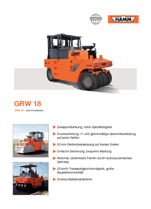 Gummiradwalzen Hamm GRW 18