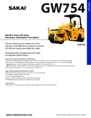 Gummiradwalzen Sakai GW754