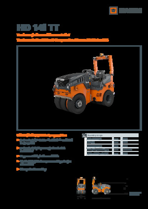 Gummiradwalzen Hamm HD 14i TT