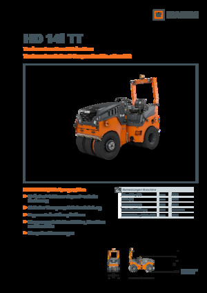 Gummiradwalzen Hamm HD 14i TT