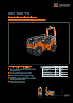 Gummiradwalzen Hamm HD 14i TT