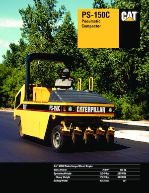 Gummiradwalzen Caterpillar PS 150