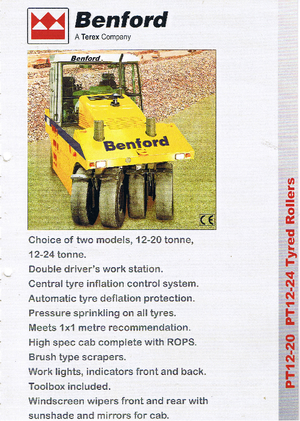 Gummiradwalzen Benford PT 12/20