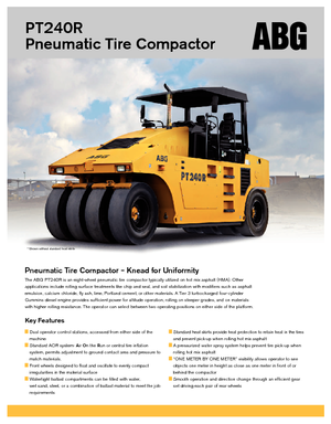 Gummiradwalzen Volvo PT240R