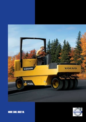 Gummiradwalzen Volvo PT125R