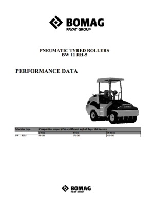 Gummiradwalzen Bomag BW 11 RH 5