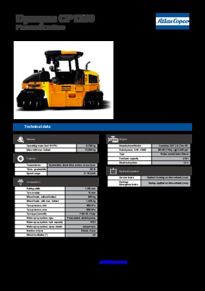 Gummiradwalzen Dynapac CP 1200