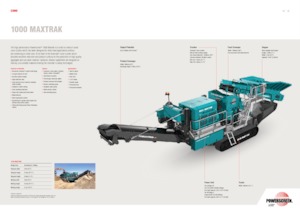 Bauschutt-Recyclinganlagen Powerscreen 1000 Maxtrak